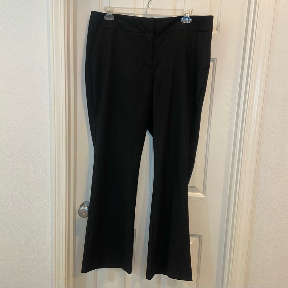 Ann Taylor Black women's pant‎ size 16, straight leg trouser dress pant - Picture 3 of 7